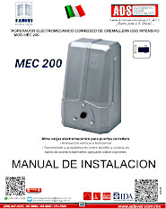 Manual de Instalacion, Manual de Instalacion Operador Electromecanico Corredizo MOD.MEC-200, Puertas y Portones Automaticos S.A. de C.V.